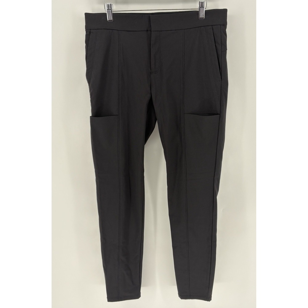 Athleta Wander Stash Skinny Pants Women's 10 Black Tapered Stretch Hiking Travel - Picture 2 of 11